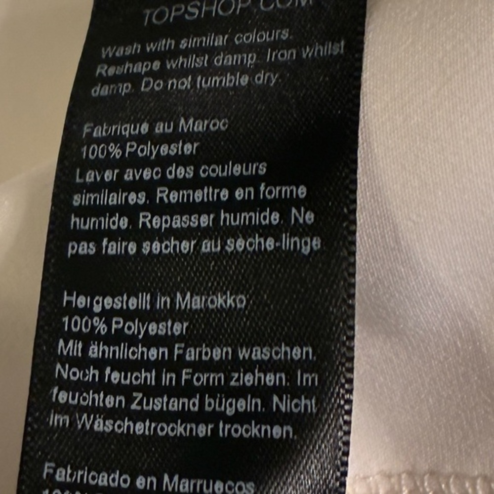 TOPSHOP Off-white Cream Effortless Shorts SideZip - Picture 5 of 5